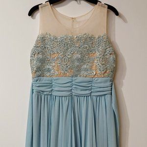 Girl's Teal Dress - Size 16